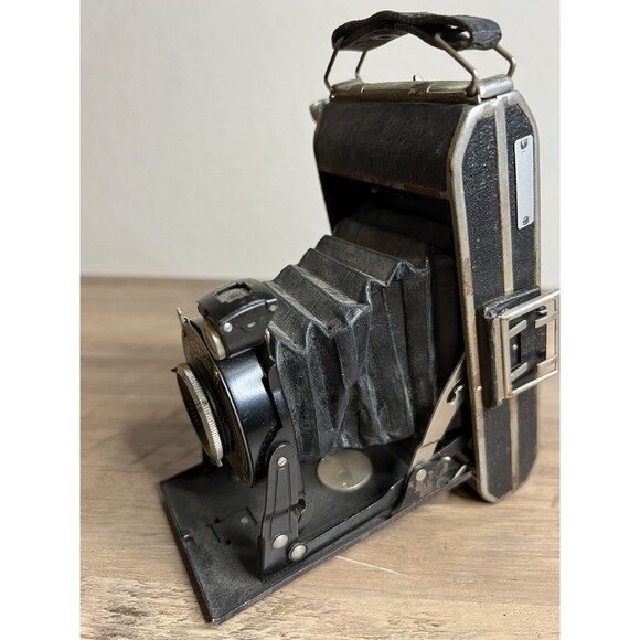 Stelo 6x9 Folding Camera W/ 105mm F4.5 Weltar Lens Antique Germany For Parts VTG - Picture 12 of 12